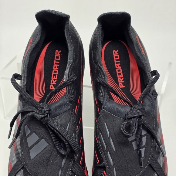 Adidas Predator League FT FG/MG Men\'s Sz 6.5 Black Red Soccer Cleats ID1322 New main image 6